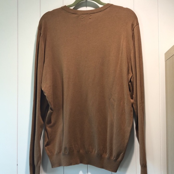 Porter & Ash men’s lightweight Crewneck super soft sweater cinnamon brown XL - Picture 6 of 6